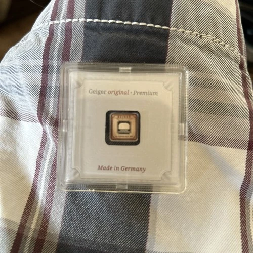 Geiger Edelmetalle 1 Gram Silver Square Bar - Naturally Toned - In Capsule