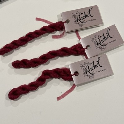 The Caron Collection 100% Tubular Nylon Thread- Lot Of 3 Raspberry Sherbet