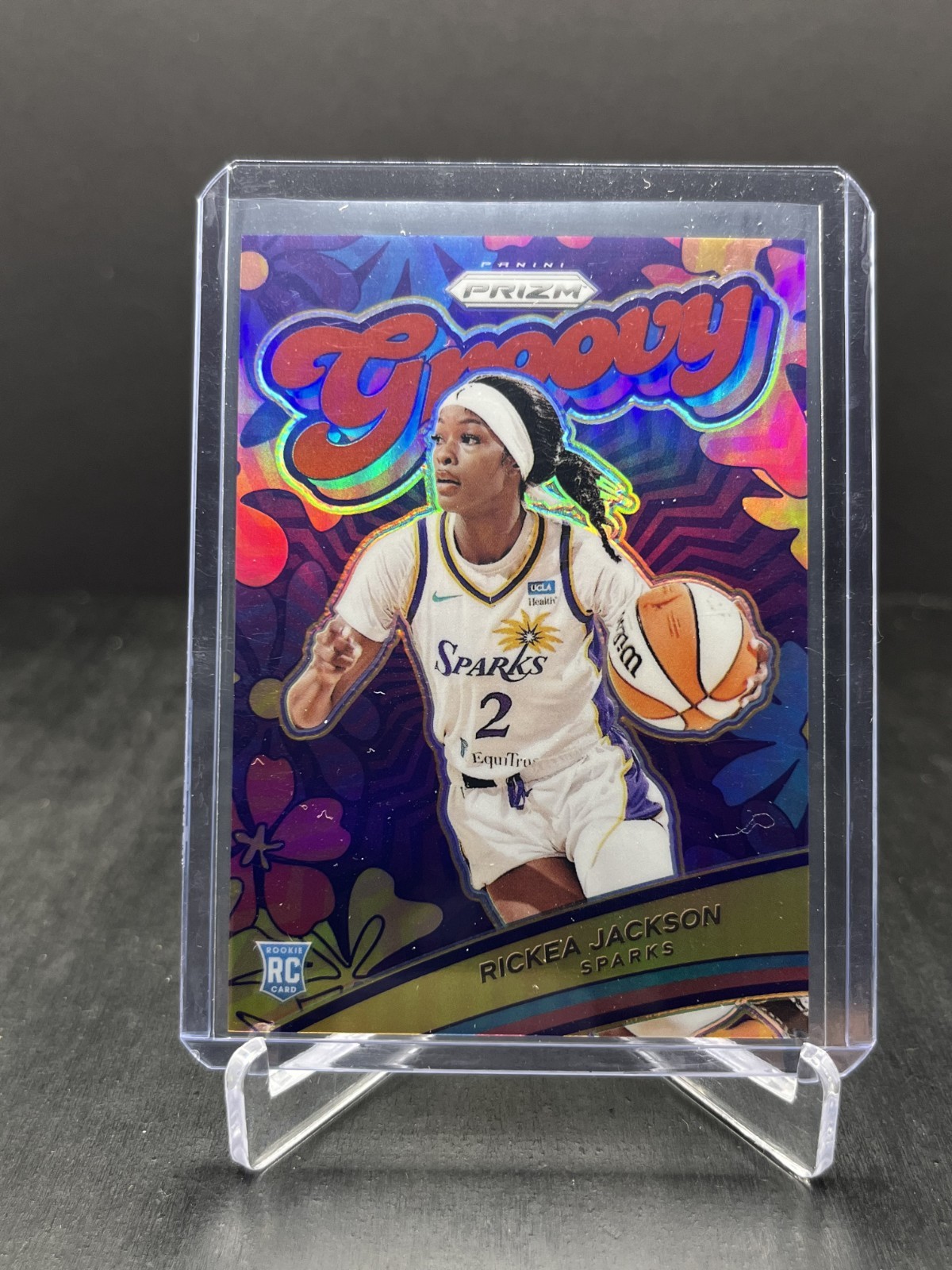 2024 Panini Prizm WNBA Basketball Rickea Jackson RC Rookie Groovy Red 39/99 #14