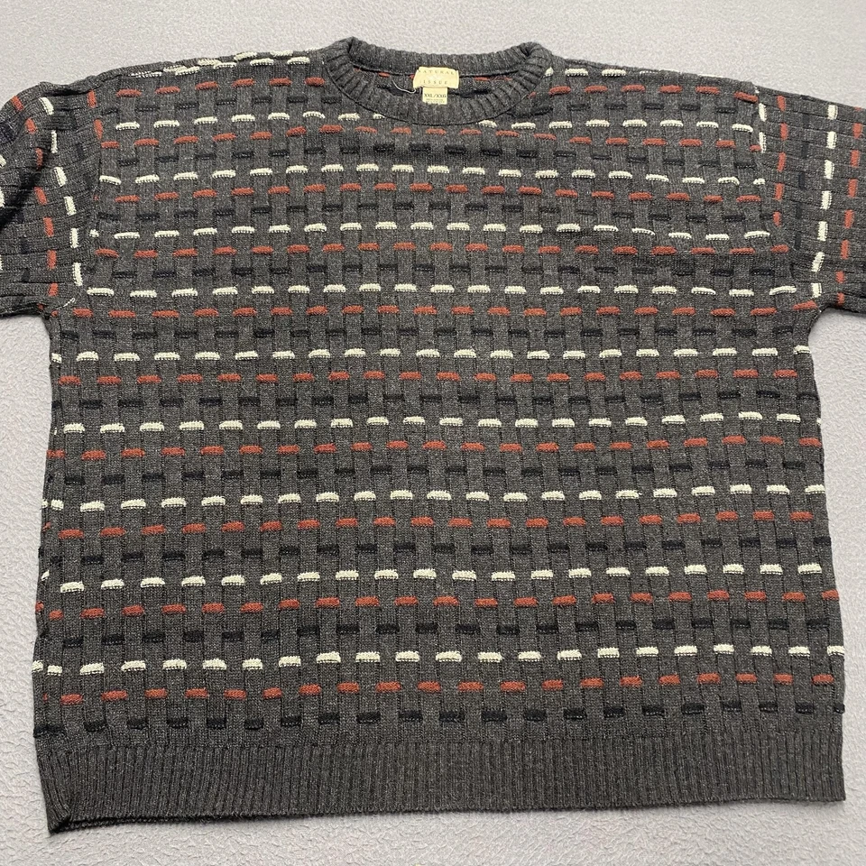 Натуральный выпуск свитер мужской 2XL с узором Crewneck пуловер акриловый теплый мягкий - Изображение 4 из 4