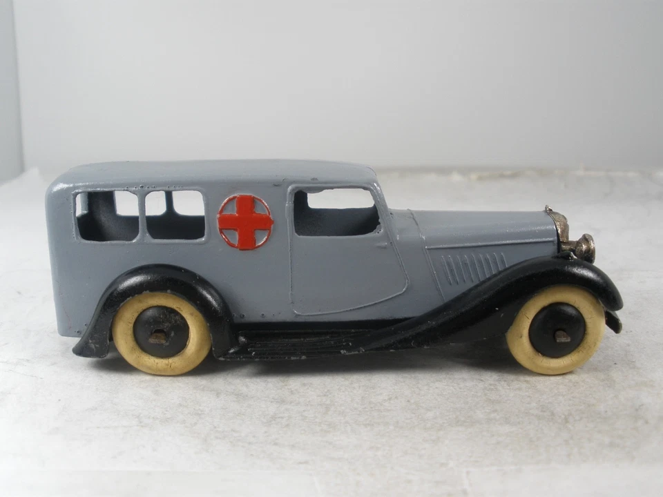 Ambulancia Bentley England Dinky Toys de preguerra 1935 #30f MUY ESCASA COMPLETA Foto 4 de 4