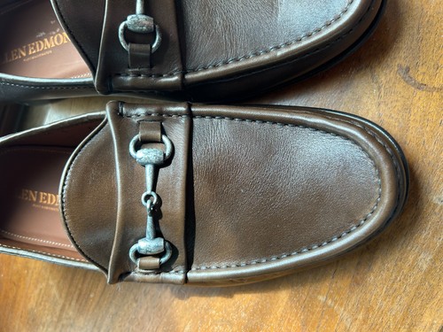 Allen Edmonds Men's Verona II Brown Leather Horsebit Loafers 9EEE (3E)wide Italy - Picture 15 of 23