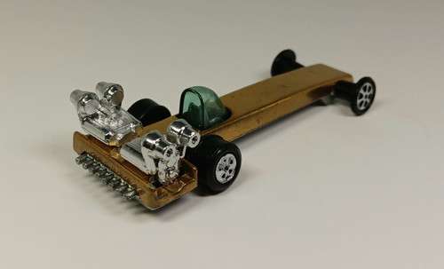 Vtg 1970 Johnny Lightning Topper SLING SHOT Gold Dragster Excellent "FAST SHIP" - Picture 5 of 9
