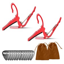 5 Core Guitar Capo 2Pc Quick Change Acoustic Electric String Clip Banjo Mandolin