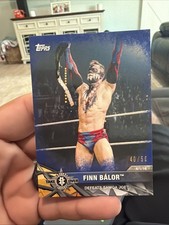 2017 Topps WWE NXT Matches and Moments Finn Balor #30 Blue /50 SP