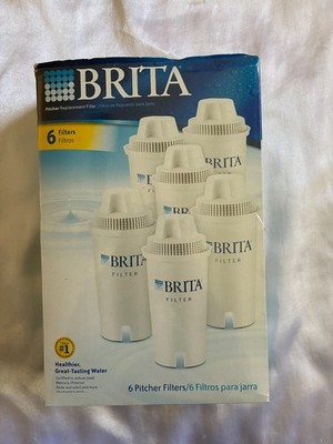 Brita Classic Water Filter Jug Cartridges Replacement Refill 6 Pack Genuine NEW
