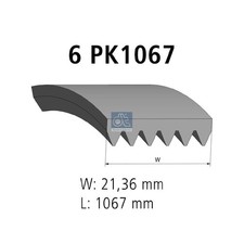 Keilrippenriemen für VW Sharan 7N1 T4 70B Tiguan 5N Touran 1T3 | 26210439