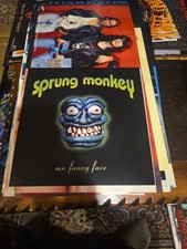 Sprung Monkey Mr Funny Face 2 Sided Album/CD Release promo Cover 12x12
