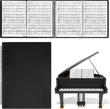 Sheet Music Folder 4 Pages Expand Piano Sheet Music Binder A4 Size 30 Sleeves...