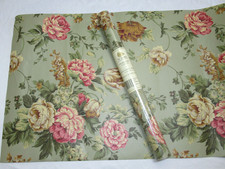 YORK Wallpaper Floral Double Roll KT8389 green pink pearl cottage romantic
