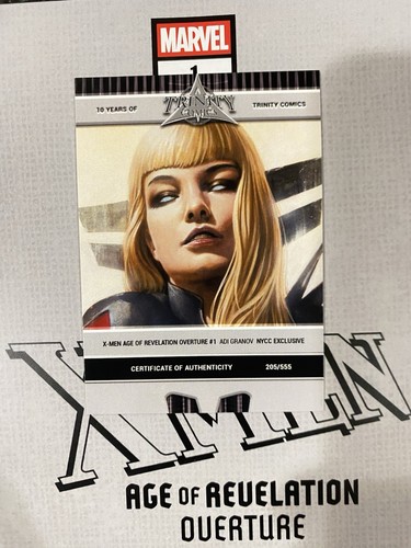 X-MEN AGE OF REVELATION OVERTURE #1 MAGIK 2025NYCC VIRGIN LTD 555 COA NM - Picture 3 of 3