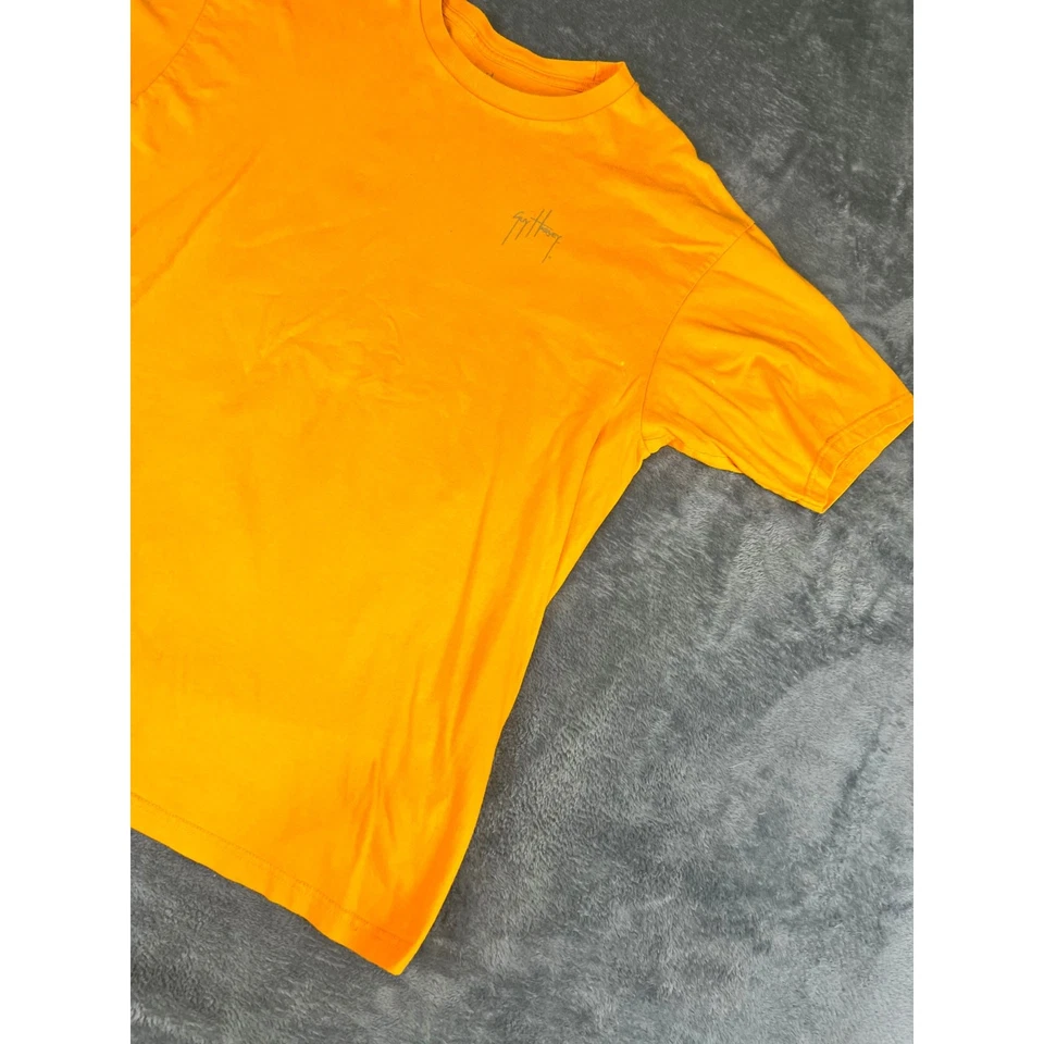 men's yellow Guy Harvey Marlin print t-shirt XL good condition - Image 2 of 4