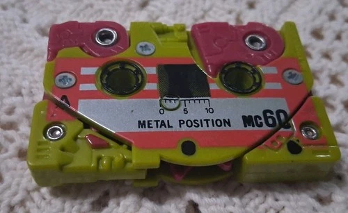 Vintage 1986 Hasbro Takara G1 Transformers Slugfest Mini Dinosaur Cassette Tape