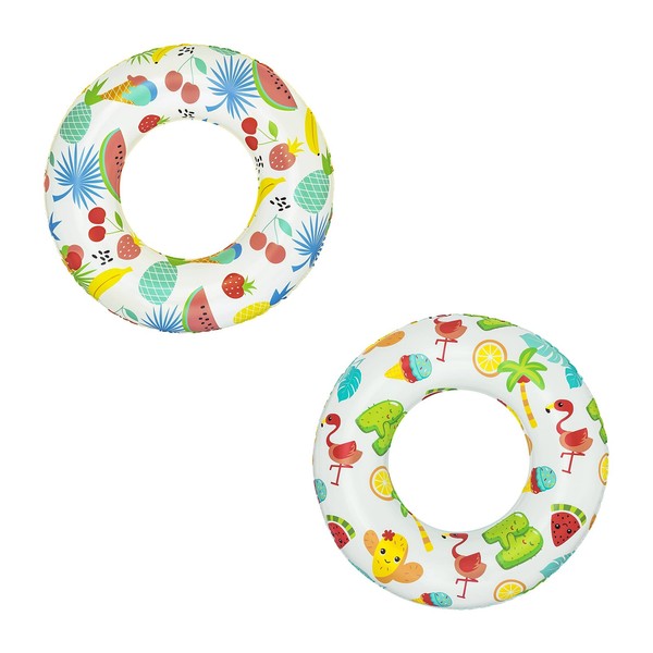 Bestway Schwimmring Fruchtwelt Ø 61 Cm, Sortiert 61 Cm (Packung Mit 2)-image