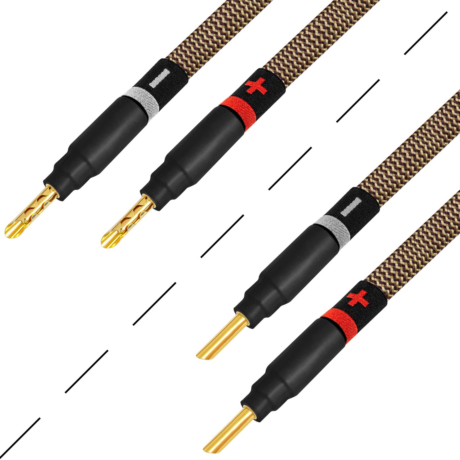 25 Foot Ultimate - 9 AWG - Ultra-Pure OFC - Audiophile HiFi Speaker Cable Pair