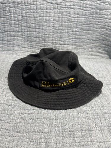 Dr. Martens Air Wair Vintage 90s Black Emboirdered Bucket Hat Size Large/Xlarge