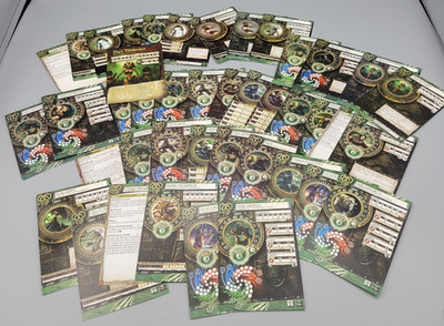 Warmachine/Hordes Zubehör:  Circle of Orboros Karten Konvolut - ENGLISCH/DEUTSCH