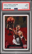 2003 TOPPS CHROME #63 TYSON CHANDLER PSA 9