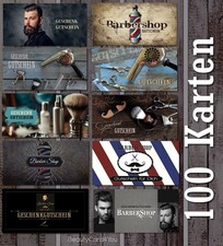 100 X Geschenkgutscheine MIX  Gutscheinkarten Friseursalon Friseur Barber Shop