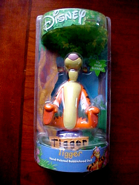 Disney Tigger Bobblehead Doll Hand Painted Nodder NRFB