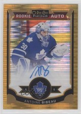 2015 O-Pee-Chee Platinum Rookie Seismic Gold 18/25 Antoine Bibeau #172 Auto 0c3