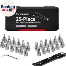 25 Piece Pin Spanner Wrench Set42crmo Heat-treatednickel-plated Finishadjusta