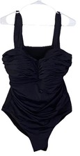 NWT SWIMSUITS FOR ALL WOMEN'S PLUS SZ 1PC SWIMSUIT BUILT IN BRA RUCHED SIZE 20