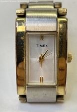 Timex Analog White Rectangle Dial Two Tone Women's Watch 65.2g