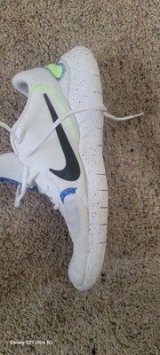 Nike Flex Experience RN 9 CW5849-100 Men's White Black Blue Athletic Sneakers