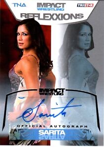 TNA-Sarita-2012-Reflexxions-SILVER-Authentic-Autograph-Card-SN-84-of-99
