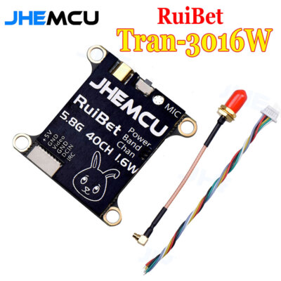 JHEMCU RuiBet Tran-3016W 5,8G 40CH 25MW-1600MW Einstellbare VTX 2-6S 30x30mm