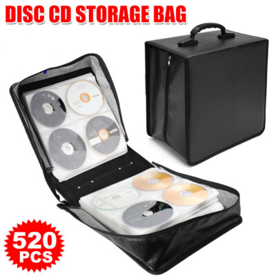 520 Disc CD DVD Storage Case Holder Organizer Wallet Bag Album Media Video Box
