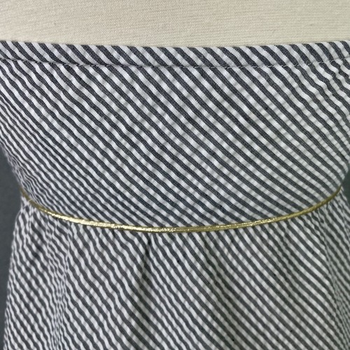 Thread Social Halter Dress Size 0 Gray Pinstripe Seersucker Spring Party Event - Picture 8 of 22