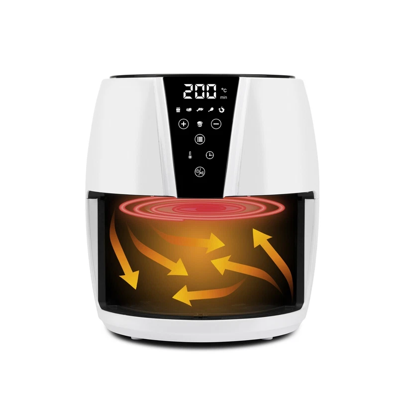 Friggitrice ad Aria Calda no Olio G3Ferrari Friggisano Easy 4,8L Bianco, fotografia 4 di 10