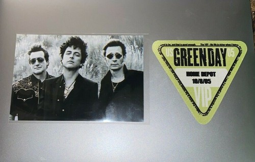 Green Day Concert 05 Home Depot Backstage Pass Band Photo Lot Ebay