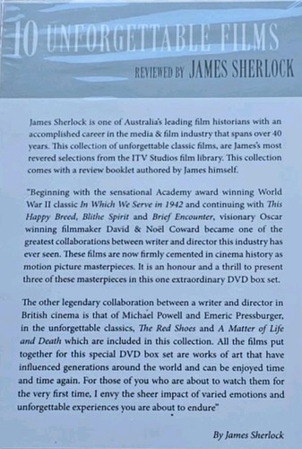 10 Unforgettable Films (2012 Compilation) 10-Disc DVD Boxed Set Booklet SEALED - Picture 2 of 3