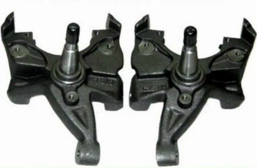 2/4 Drop Spindles Shackles & Hangers Lowering Kit For 88-98 Chevy GMC 1500 Truck - Picture 2 of 24