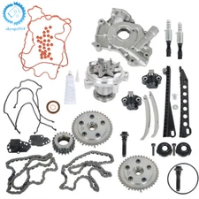 For 5.4L Ford Lincoln Triton Timing Chain Kit Water &Oil Pump Phasers VVT Valves