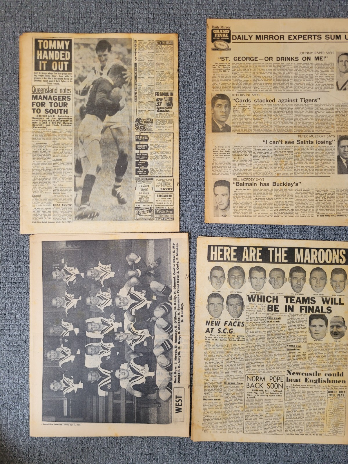 13 x 1960s Daily Mirror Saturday League Souvenir supplements eBay