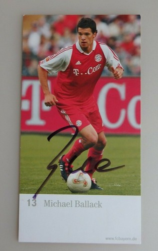 Autogramm Michael Ballack Fußballer beim FC Bayern München (73219) - 第 1/2 張圖片