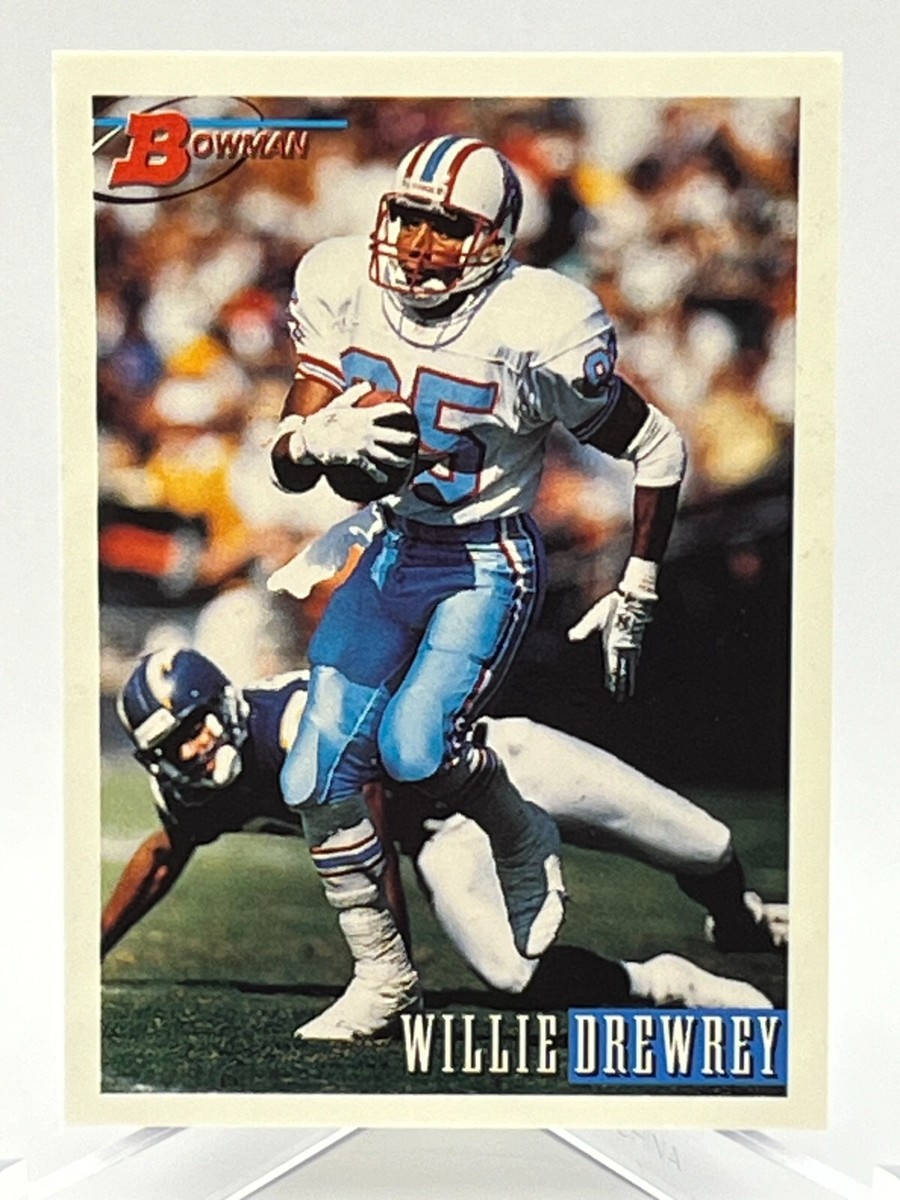 1993 Bowman NFL Football Card #323 Willie Drewrey WR #85 Houston
