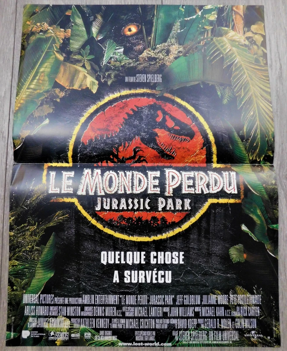 AFFICHE FILM 120 X 170 JURASSIC WORLD RENAISSANCE sur la falaise EUR 10,00 - FR