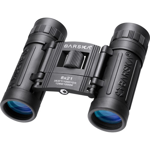 Barska Lucid AB10108 8x21 Compact Binoculars W/ Case - Picture 2 of 9