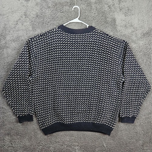 XXL Tall Vintage LL Bean Norway Heavy Wool Rayon Birds Eye Fisherman Sweater men - Picture 8 of 9