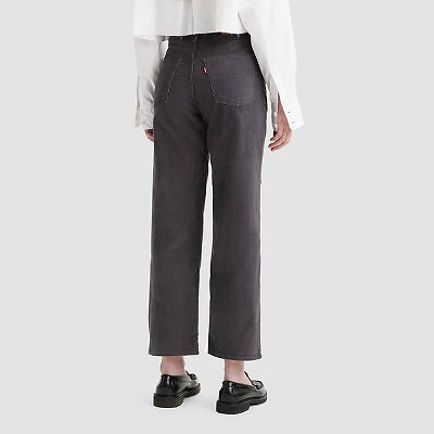 Женские прямые джинсы Levis с ультравысокой посадкой на груди -Черный жемчуг 26