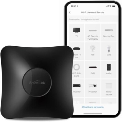 Broadlink RM4 Pro - Universalfernbedienung, AllinOne Hub Steuerung für Smart Home Geräte