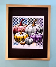 AIDAN FLUX | Hand Signed Authentic Ltd ED of 69 Print Framed Pumpkin's World COA