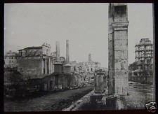 Glas Zauber Laterne Dia DAS FORUM ROM UM 1890 ROMA ITALIEN FORUM RÖMER