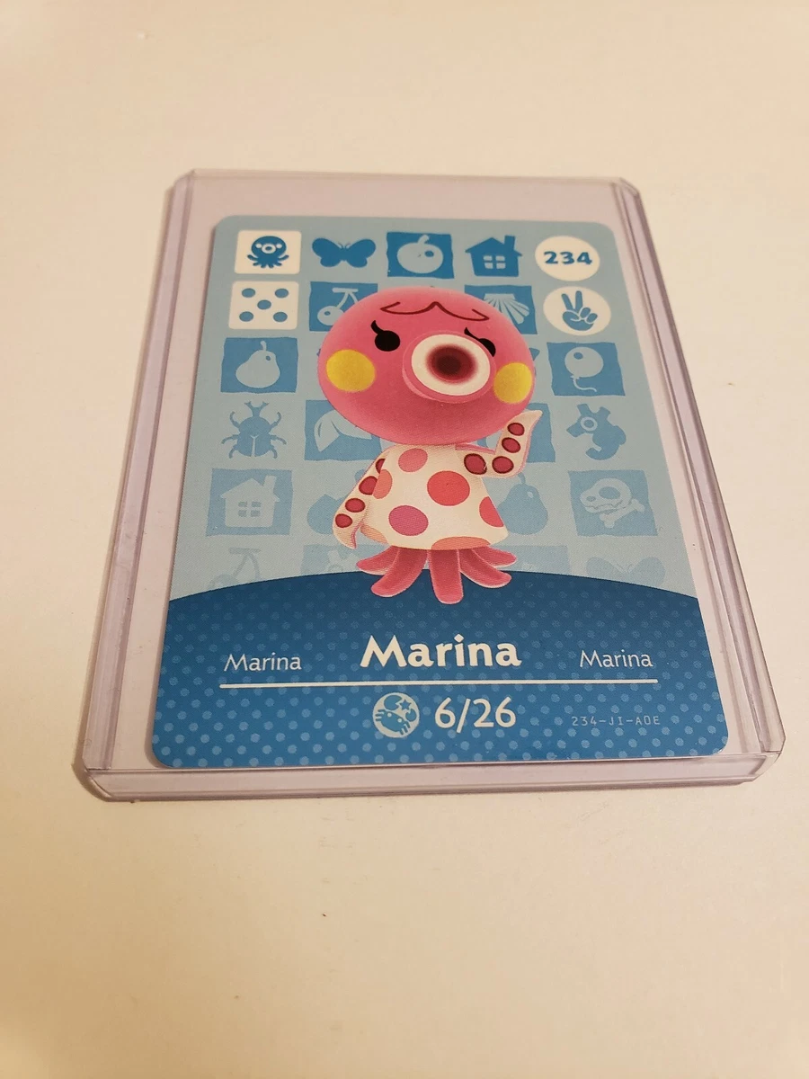 Marina 234 Animal Crossing Amiibo Card AUTHENTIC Series 3 NEW NEVER SCANNED