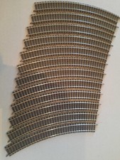 Fleischmann 6125 und 3127 gebogenes Gleis R420 36°, guter Zustand